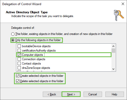 bcx tools non domain admin delegate permissions create custom task stations object.png